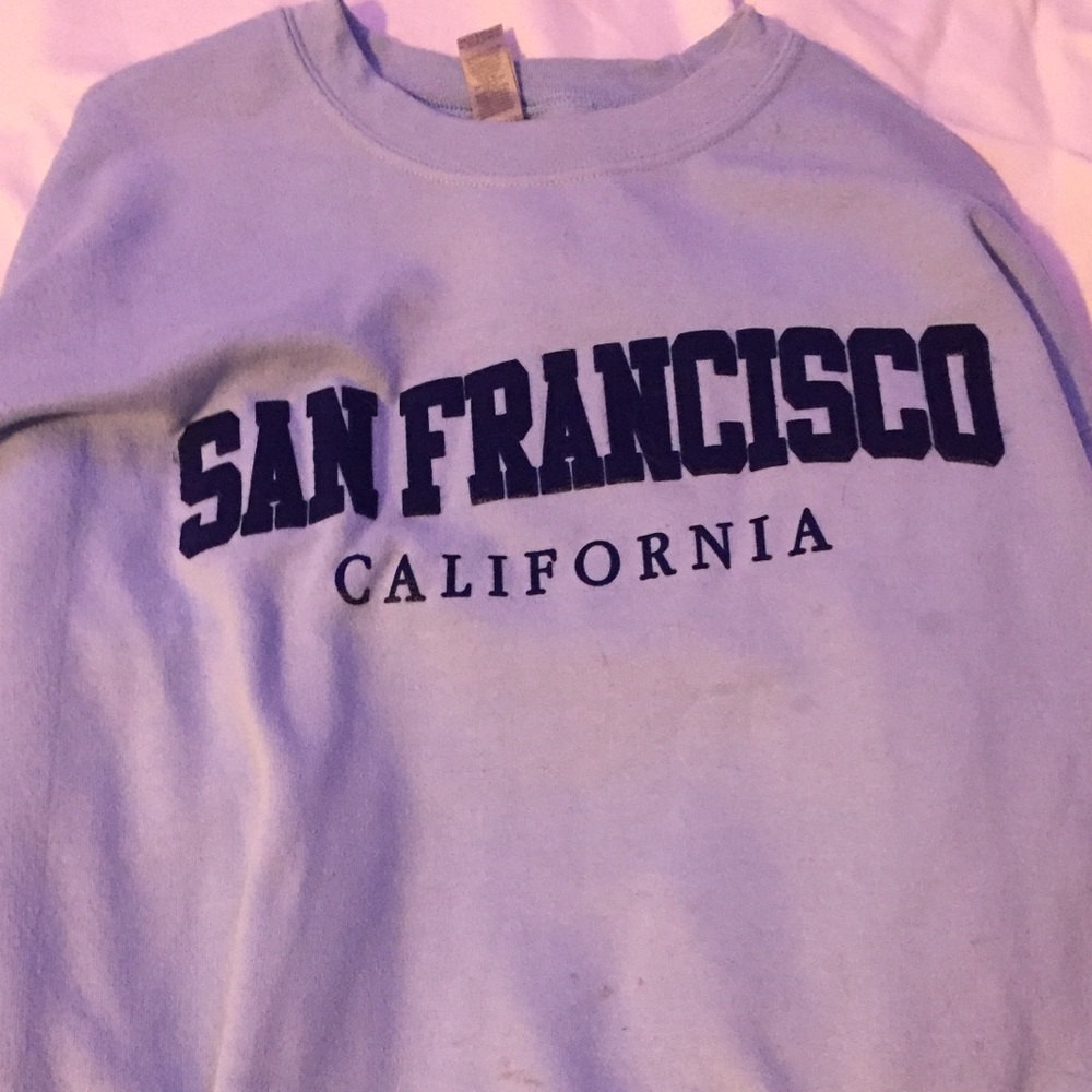 Light blue sweatshirt
